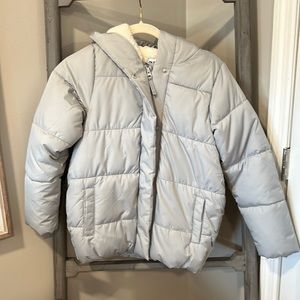 New Old Navy Girls Winter Coat Silver